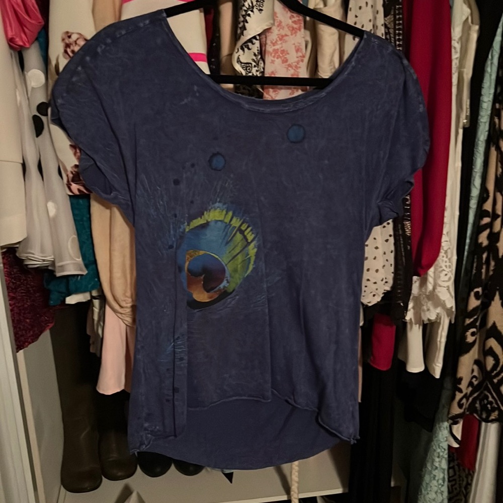 Peacock feather Roxy Shirt
